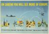 VARIOUS ARTISTS. [SABENA.] Two posters. Circa 1950s - 1960s. Each approximately 28x41 inches, 72x104 cm.
